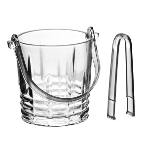 MODERN KITCHEN pojemnik na lód 11x11x13cm ze szczypcami 750ml