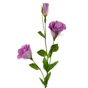 VIRIDIS Kwiat sztuczny Eustoma 70cm gumowany