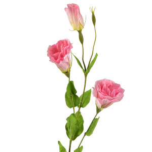 VIRIDIS Kwiat sztuczny Eustoma 70cm gumowany
