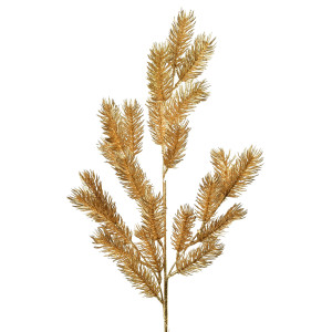 VIRIDIS Gałązka ozdobna 60cm złoty