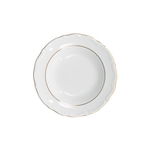 ROCOCO ZŁ PASEK Talerz głęboki 22,5cm 3604