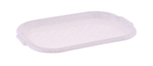 Taca prostokątna 39,5x26x2,5cm biała