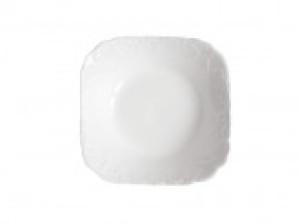 ROCOCO Biały Salaterka kwadrat 17cm 0001