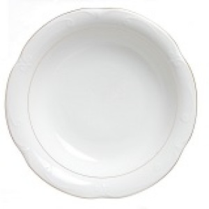 KAMELIA ZŁOTY PASEK Salaterka okrągła 23cm B014