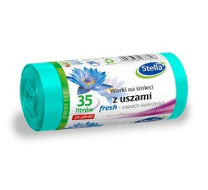 ST Worki na śmieci z uszami LDPE 35L 24szt