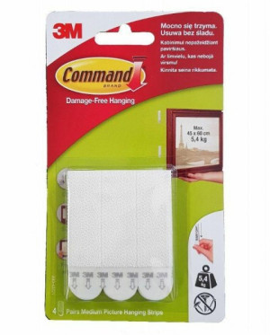 Rzepy Command do wieszania obrazów średnie 4szt