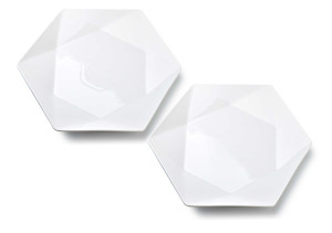 RALPH WHITE Komplet 2 talerzy płaskie 32,5x28,5x3 cm
