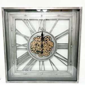 Zegar metalowy 80x80x10,5cm