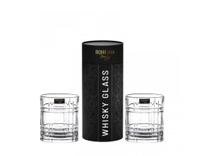BOHEMIA PRESTIGE SEMPRE Komplet 2 szklanek whisky tuba