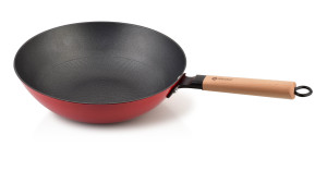 RODELUXE Patelnia Wok 30cm30x52,5x8,5 cm