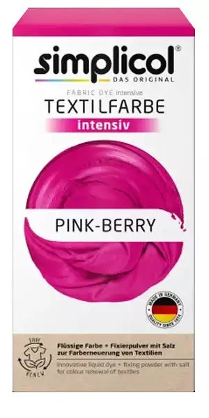 SIMPLICOL Barwnik do tkanin INTENSIV RÓŻ-JAGODOWY 560g