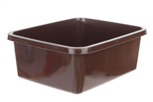Miska prostokątna CLASSIC 11L 37x30x14cm brązowa