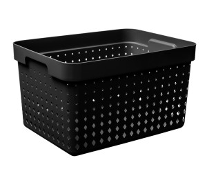 SEOUL BASKET Koszyk prostokątny 35,7x23,8xh20,9cm czarny