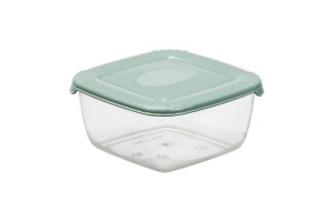 POLAR Pojemnik kwadratowy 0,9L 14.5x14.5x7cm zielony