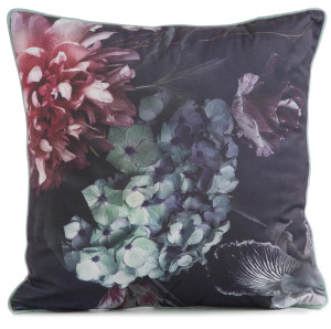 Poszewka VELVET 45x45cm bordowo-zielona