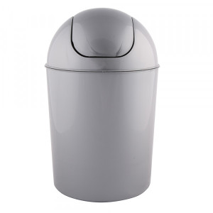 Kosz uchylny OSCAR MINI 7L 20x20x31cmsrebrny