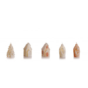 Świeca FIGURKA CHRISTMAS WONDERS ecru75mm
