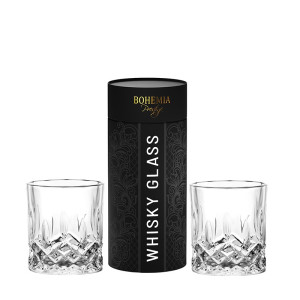BOHEMIA PRESTIGE CLASSICO Komplet 2 szklanek whisky tuba