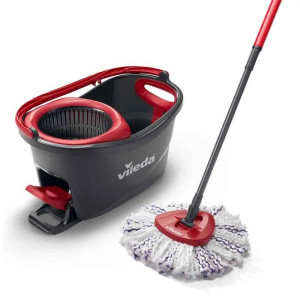 VILEDA MOP TURBO CLEAN 3w1 Komplet wiadro obrotowe+mop okrągły