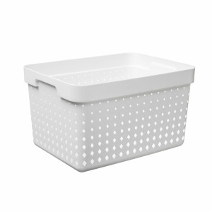SEOUL BASKET Koszyk prostokątny 35,7x23,8xh20,9cm biały