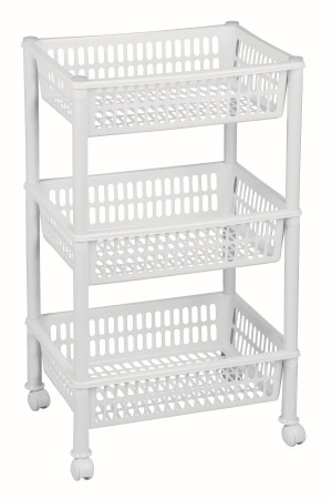 Regał TROLLEY JUMBO ECO 39x29x68cm biały