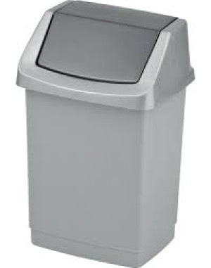 CLICK IT Kosz uchylny 15Lserbrny