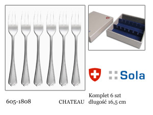 CHATEAU CLASSIC Komplet 6szt widelce dociasta