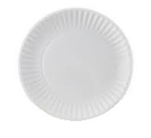 Komplet 100szt Talerz papierowy 18cmbiały/brązowy