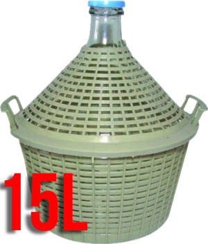 Balon 15L w koszu plastikowym bez korka
