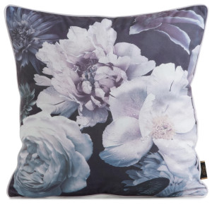 Poszewka VELVET 45x45cm fioletowo-czarna