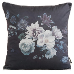 Poszewka VELVET 45x45cm czarno-fioletowa