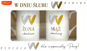 Komplet 2 kubków Q ŚLUB