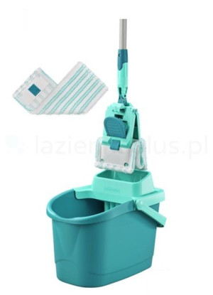 LEIFHEIT POWER CLEAN wiadro+wkład MICRODUO końcówka płaska+DODATKOWY WKŁAD GRATIS