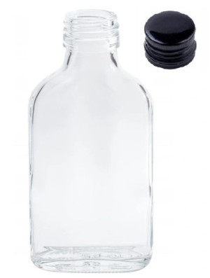 Butelka 100ml płaska z zakrętką