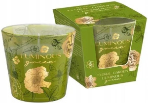 Świeca zapachowa w szkle FLORAL GARDEN115g LUMINOUS GREEN