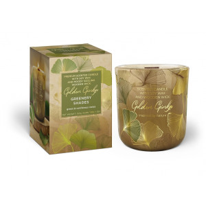 Świeca zapachowa w szkle GOLDEN GINKO150g GREENERY SHADES