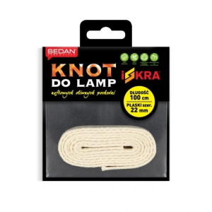 Knot do lamp naftowych płaski 22mm