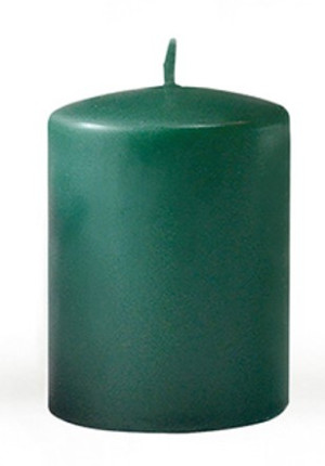 Świeca CLASSIC CANDLES Walec duży 7x7x17,5cm parafinowa zielona