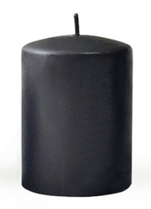 Świeca CLASSIC CANDLES Walec duży 7x7x17,5cm parafinowa czarna