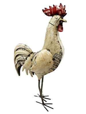 Figura z Metalu KOGUT 56x21x88cm