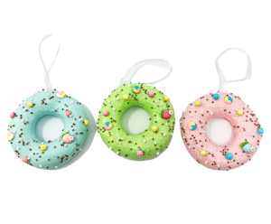 Zawieszka Donut z tworzywa 9,5x9,5x3cm