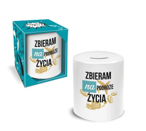 EMERYTURA Skarbonka walecZBIERAM NA PODRÓŻE ŻYCIA