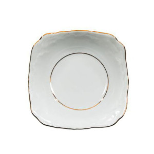 ROCOCO ZŁ PASEK Salaterka kwadrat 27cm 3604