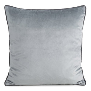 Poszewka GAJA 60x60cm srebrna/piping