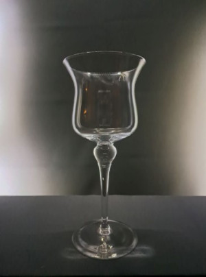 Świecznik szklany Dzwonek 17x17x39 cm