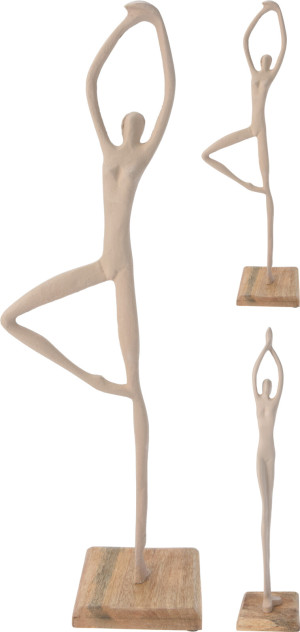 RZEŹBA 48CM TAUPE 2 RODZAJE