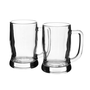 Komplet 2 Kufli na Piwo 500ml 13x9x15 cm