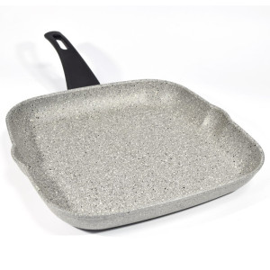 DURA Patelnia 28x28cm granitowa Grill indukcja