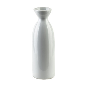 BASIC Wazon na 1 kwiat 4x5,5x17cm porcelanowy biały