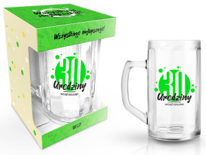 Kufel HAPPY DAY 500ml Green 30 Urodziny